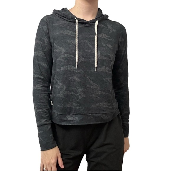 Vuori Halo Essential Hoodie Sweatshirt Gray Black Camouflage Size Extra Small - Picture 6 of 6